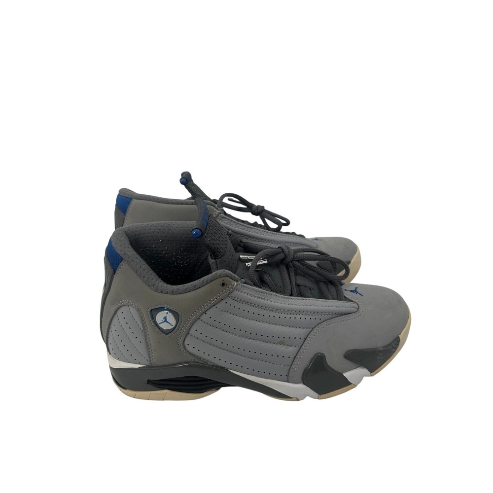 Jordan‎ Sneaker Mens 7.5 Wolf Grey Air Jordan 14 Retro Sport Blue 487471-004